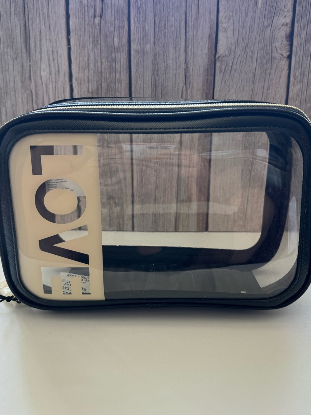 Victoria Secret LOVE Clear Cosmetic Case